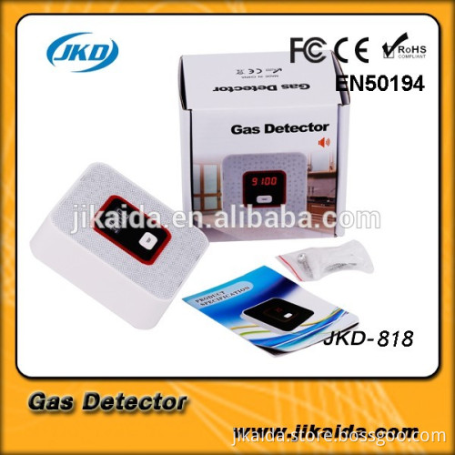 Wireless Digital LED Display Combustible Gas Detector For Home Alarm System personal safe Flash Gas sensor for personal Security